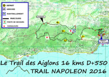 Le parcours du Trail des Aiglons 2016