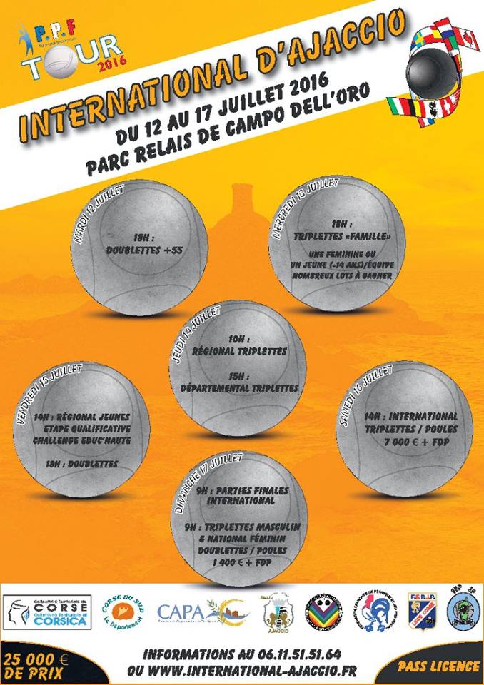 L'International de Pétanque d'Ajaccio 2016