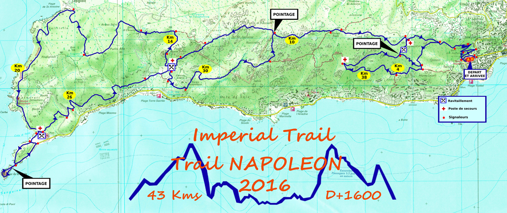 Le parcours de l'Imperial Trail 2016