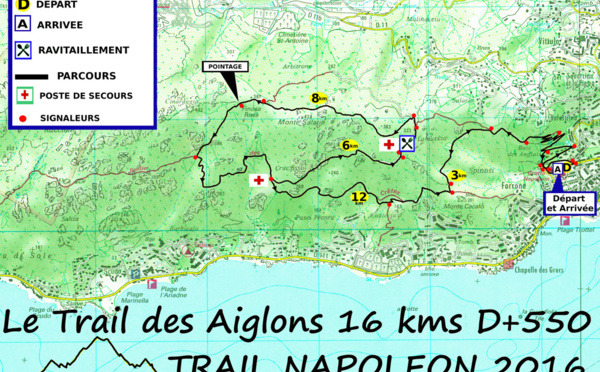 Le parcours du Trail des Aiglons 2016